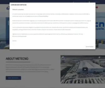 Metecno.es(Paneles prefabricados para edificios industriales y comerciales) Screenshot