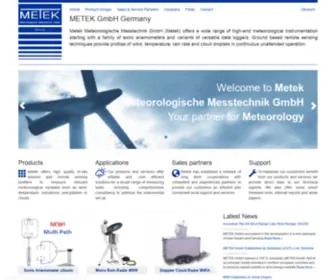 Metek.de(Your Partner for Meteorology) Screenshot