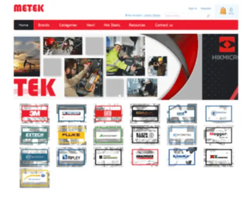 Metekco.com(METEK) Screenshot