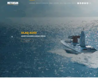 Meteksan.com(Meteksan Savunma) Screenshot