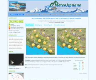 Meteoapuane.it(Previsioni meteo per Massa Carrara Lunigiana) Screenshot