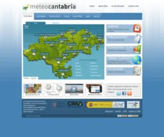 Meteocantabria.es(Información meteorológica proporcionada por la Consejería de Medio Ambiente) Screenshot