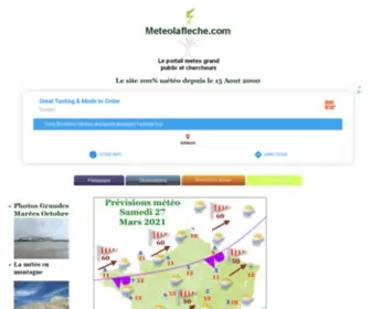 Meteolafleche.com(Meteolafleche portail meteo grand public et chercheurs) Screenshot