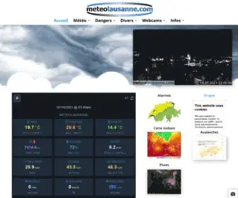Meteolausanne.com(La météo du centre) Screenshot