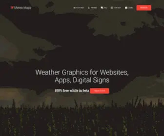 Meteomaps.com(Advanced weather map and weather data API) Screenshot