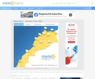 Meteomaroc.com(Météo Maroc) Screenshot
