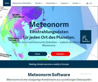Meteonorm.com(Meteonorm (de)) Screenshot