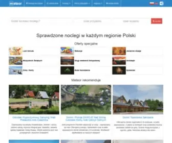 Meteor-Turystyka.pl(Ośrodki) Screenshot
