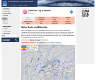 Meteoradar.ch(Alles zum aktuellen Wetter auf dem Radarloop von metradar) Screenshot