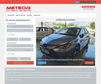 Meteorcar.com(Rent a car antalya) Screenshot