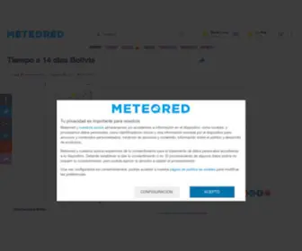 Meteored.com.bo(Pronóstico del tiempo 14 días) Screenshot