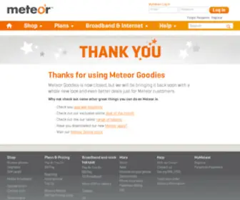 Meteorgoodies.ie(Meteorgoodies) Screenshot