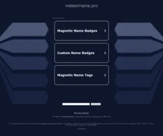 Meteorname.pro(Meteorname) Screenshot