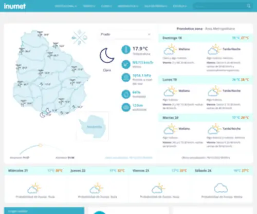 Meteorologia.gub.uy(Instituto Uruguayo de Meteorología) Screenshot