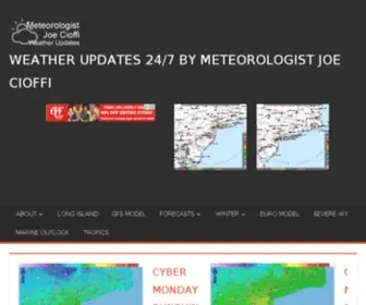 Meteorologistjoecioffi.com(Weather Updates 24/7 by Meteorologist joe cioffi) Screenshot