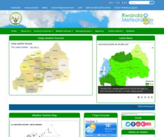 Meteorwanda.gov.rw(Rwanda Meteorology Agency) Screenshot