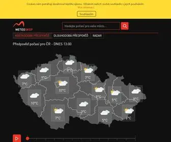 Meteoskop.cz(Podrobná předpověď počasí pro celou ČR) Screenshot