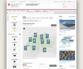 Meteoswiss.ch(Acting on behalf of the Federal Government) Screenshot