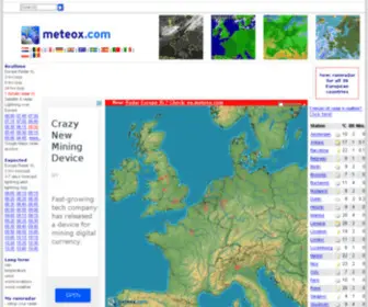 Meteox.com(Rain radar & weather forecast) Screenshot