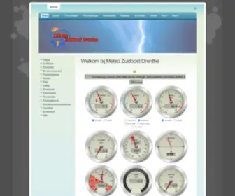 Meteozuidoostdrenthe.nl(Welkom bij Meteo Zuidoost Drenthe) Screenshot