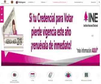 Metepec.gob.mx(Ayuntamiento de Metepec) Screenshot