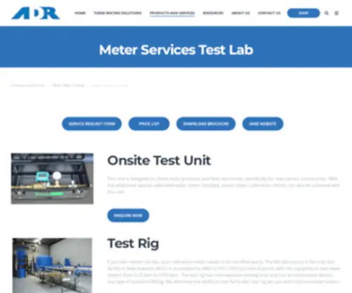 Meterservices.co.nz(Water Meter Testing) Screenshot