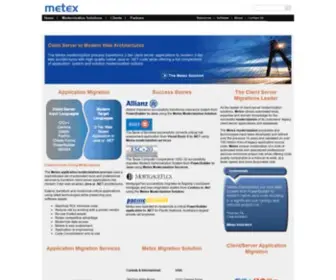 Metex.com(Application Migration) Screenshot
