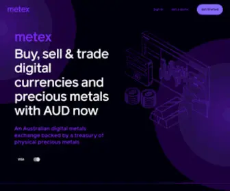 Metex.exchange(Crypto Friendly Exchange for Tokenized Metals) Screenshot