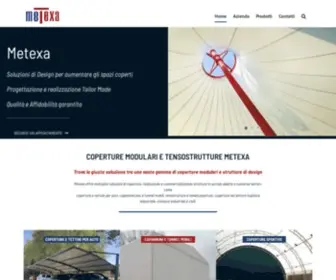 Metexa.it(Tensostrutture industriali e Coperture Modulari di Design) Screenshot