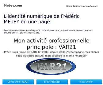 Metey.com(Fred METEY) Screenshot