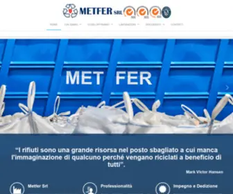 Metfer.com(Metfer Srl Recupero materiali a Trieste) Screenshot