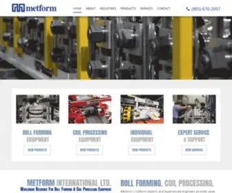 Metformintl.com(Roll Forming Machines) Screenshot