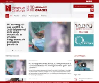 Metgesdecatalunya.cat(Metges de Catalunya) Screenshot
