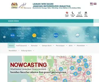 Met.gov.my(Utama Laman Web Rasmi Jabatan Meteorologi Malaysia) Screenshot