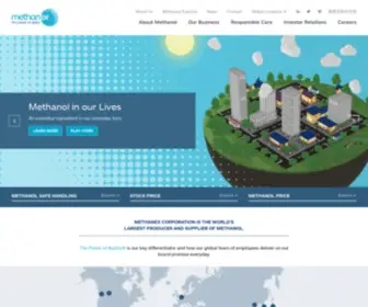 Methanex.com(The Power of Agility ®) Screenshot