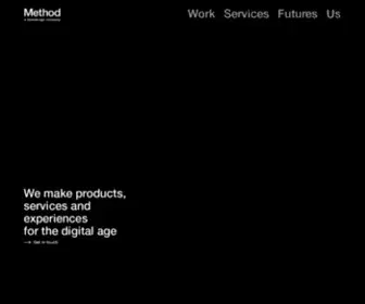 Method.com(A strategic design and engineering consultancy) Screenshot