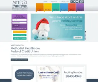 Methodistcu.org(MHFCU) Screenshot