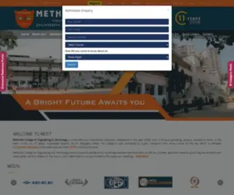 Methodist.edu.in(MCET is one of the best and top ranking college) Screenshot