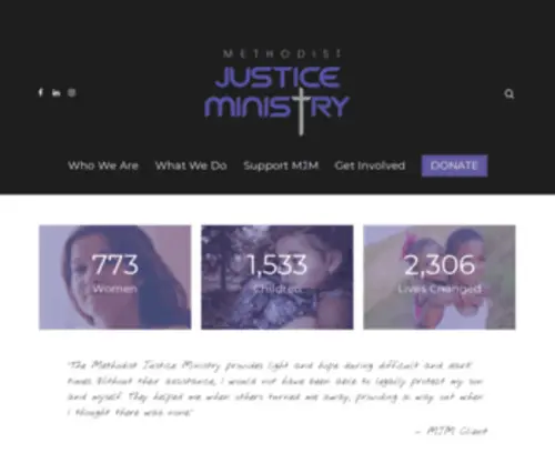 Methodistjusticeministry.org(Providing a Path to Freedom from Abuse) Screenshot