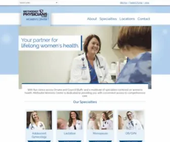 Methodistwomenscenter.com(Women's Health) Screenshot