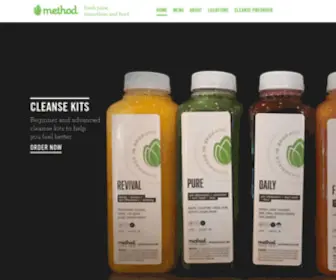 Methodjuicecafe.com(Method) Screenshot