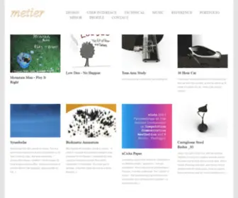 Metier.co(Future Audio & Interaction Design) Screenshot