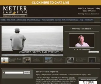 Metierlaw.com(Metier Law Firm) Screenshot