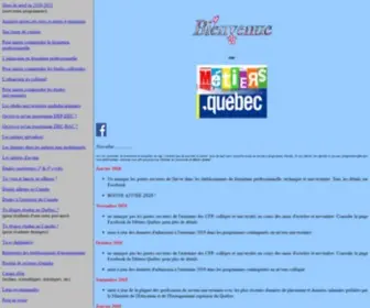Metiers-Quebec.org(Qu閎ec) Screenshot