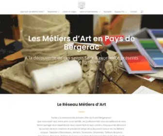 Metiersdart-Grandbergeracois.fr(Bienvenue sur le site du Réseau Métiers et Arts) Screenshot