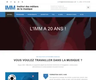 Metiersdelamusique.com(ACCUEIL) Screenshot