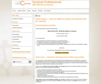 Metiersducoaching.com(Coaching professionnel) Screenshot