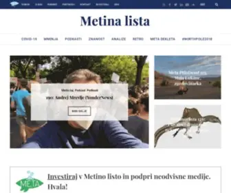 Metinalista.si(Metina lista) Screenshot