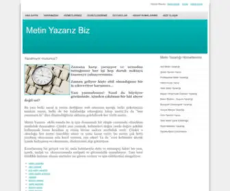 Metinyazariz.com(Metin Yazarlığı) Screenshot