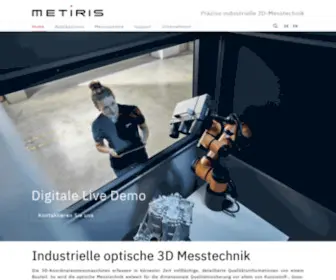 Metiris.ch(Metiris präzise industrielle 3D Messtechnik) Screenshot